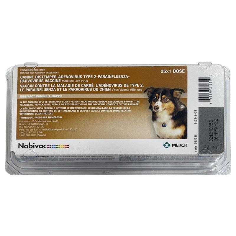 Nobivac 1 DAPPv Canine Vaccine - Healthber