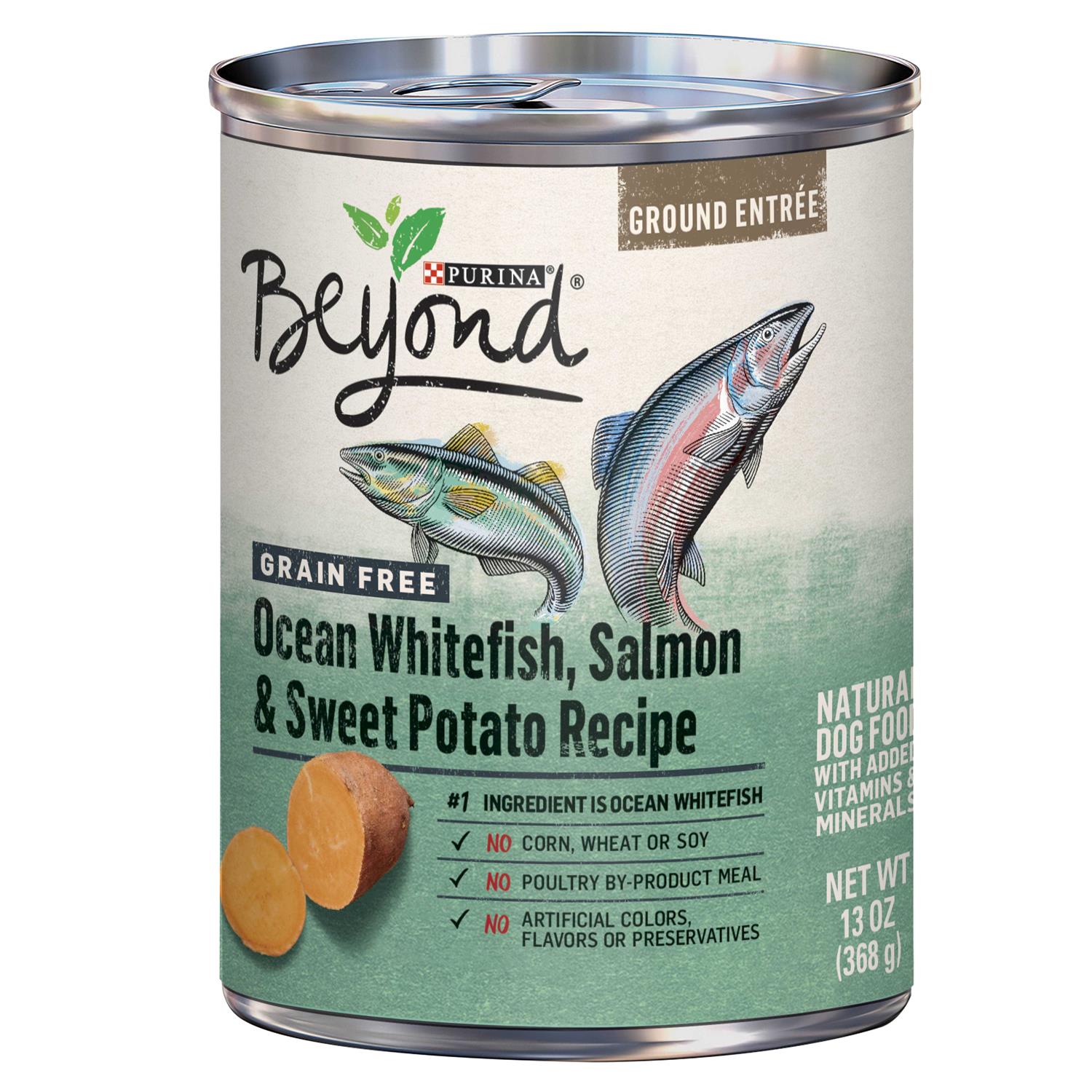 Purina Beyond Alaskan Cod Salmon & Sweet Potato Grain-Free Canned Dog Food - Healthber