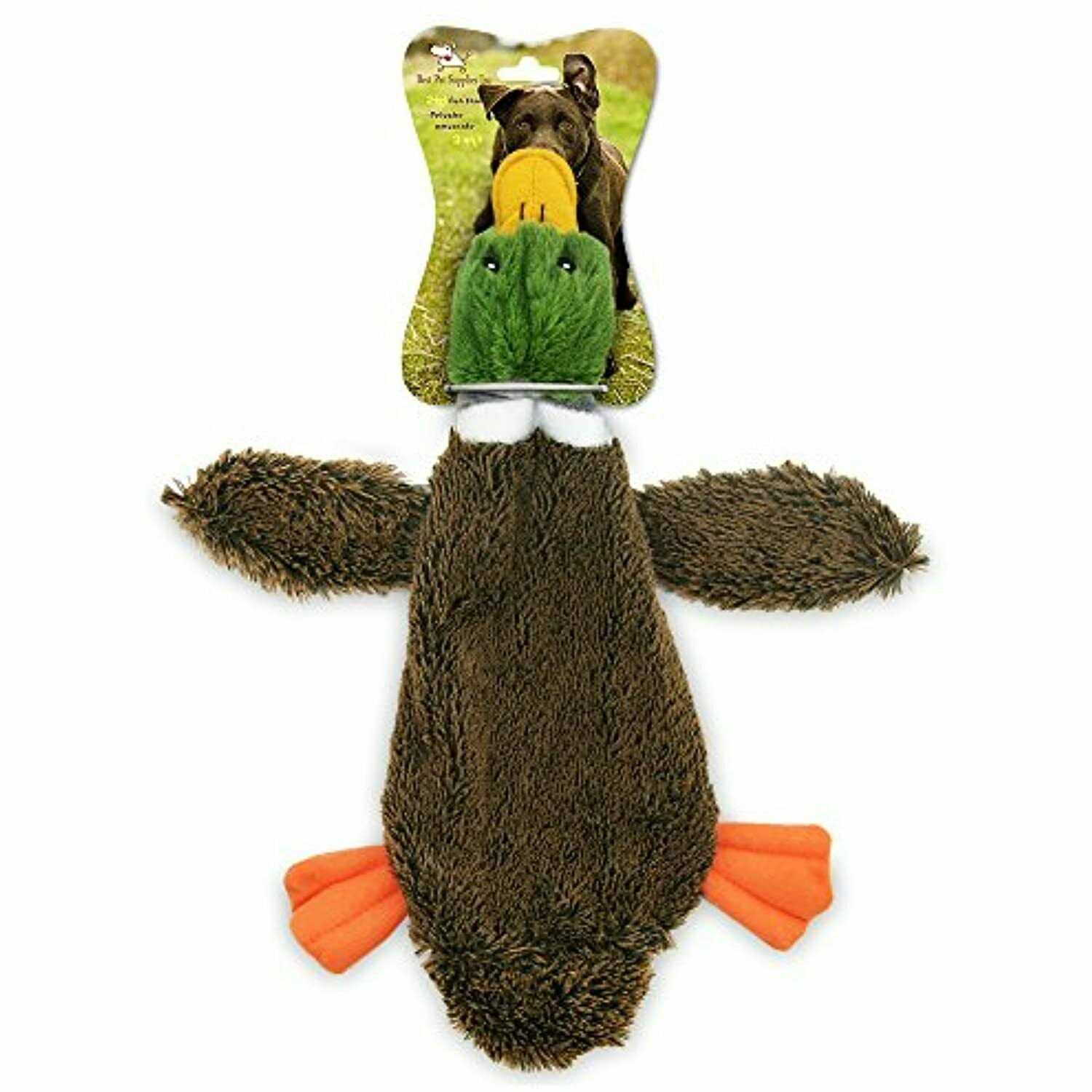 Best Pet Supplies 2-in-1 Stuffless Squeaky Dog Toys with Soft, Durable Fabric for Small - Healthber
