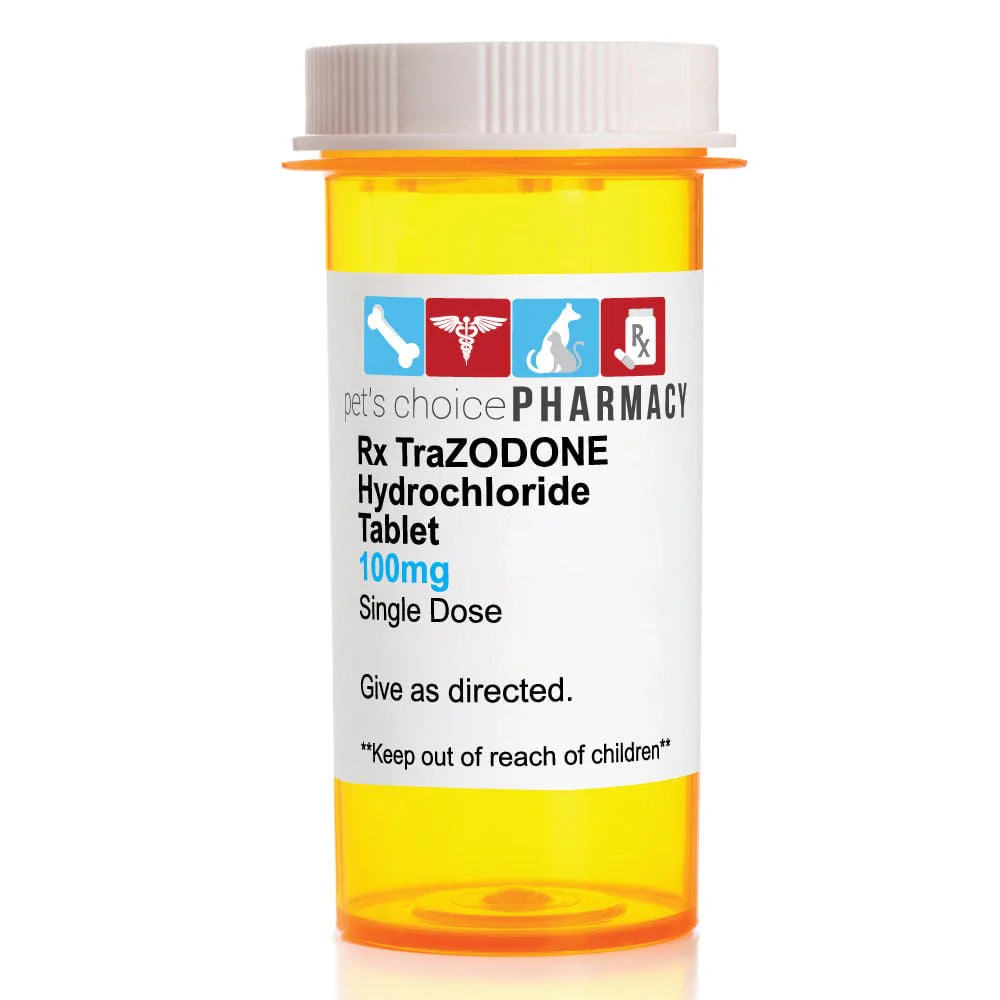 Rx TraZODONE Hydrochloride (Generic) Tablets for Dogs - Healthber