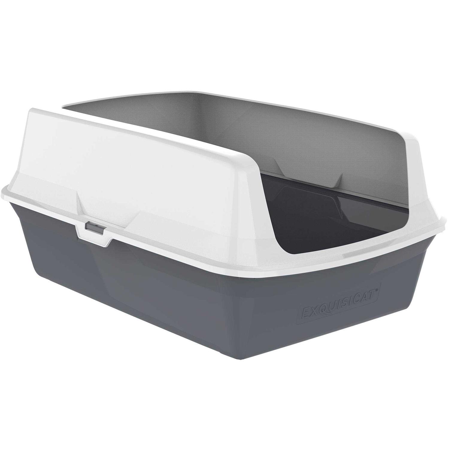 ExquisiCat Plastic Rimmed Litter Pan - Healthber