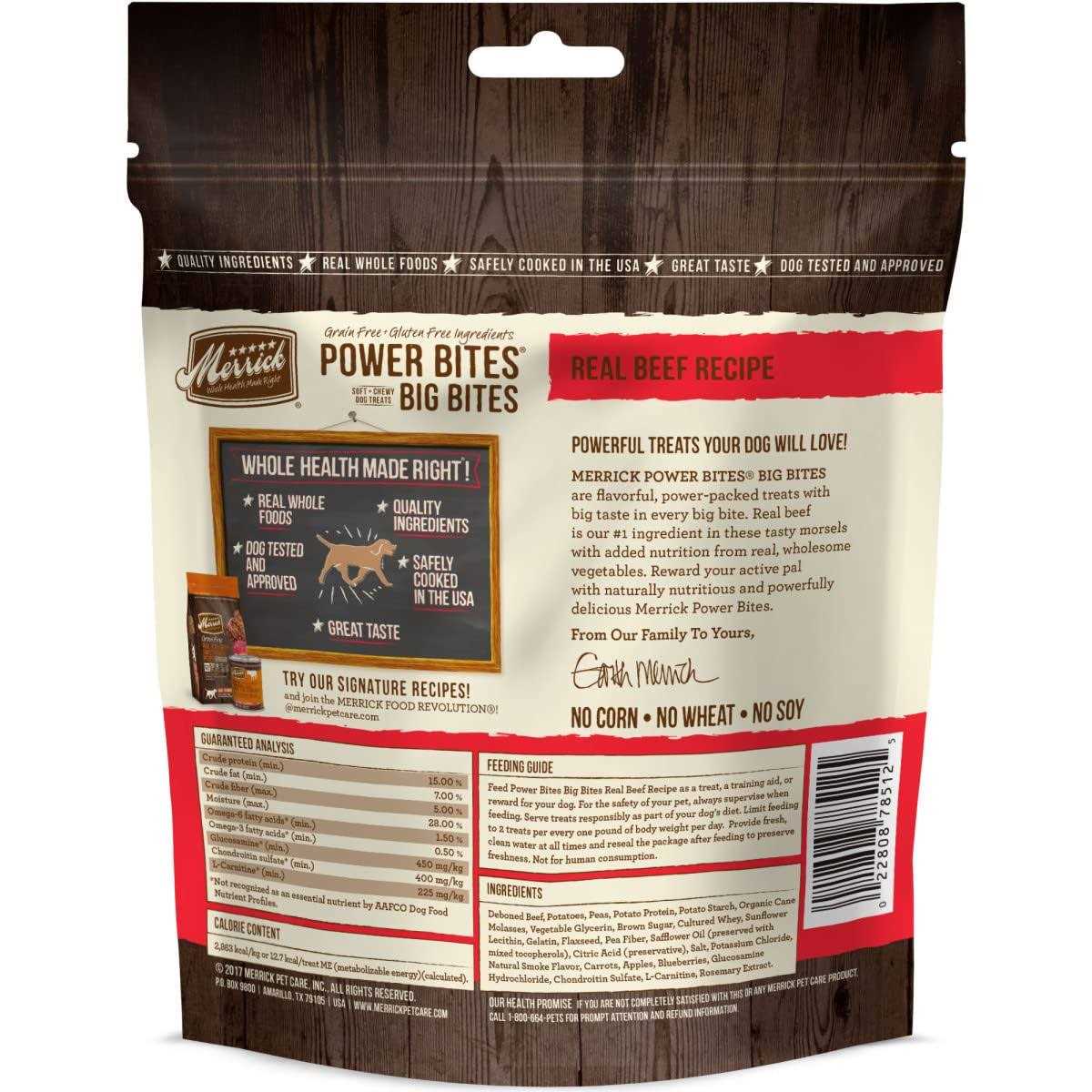 Merrick Dog Treats Power Bites - Healthber