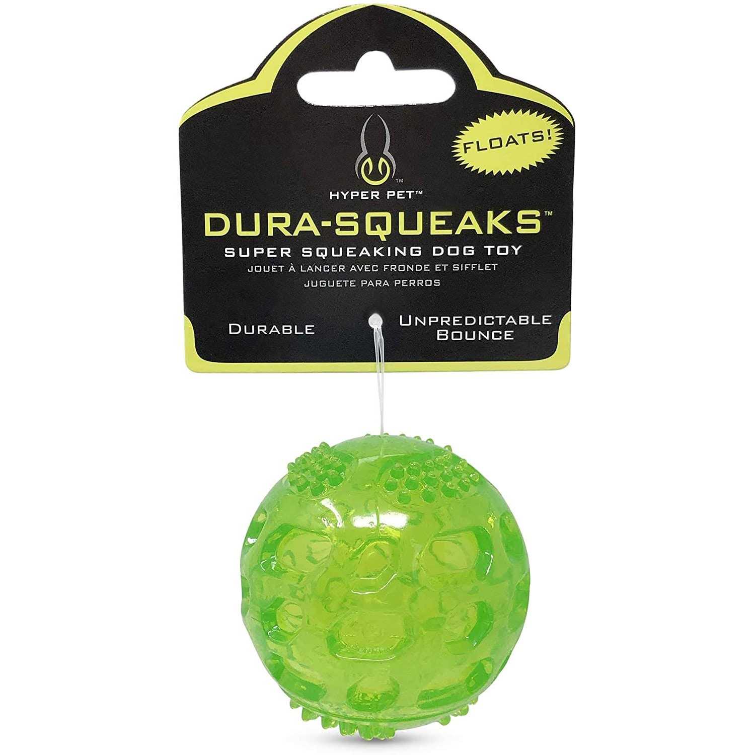Hyper Pet Dura-Squeaks Dog Toy Ball - Healthber