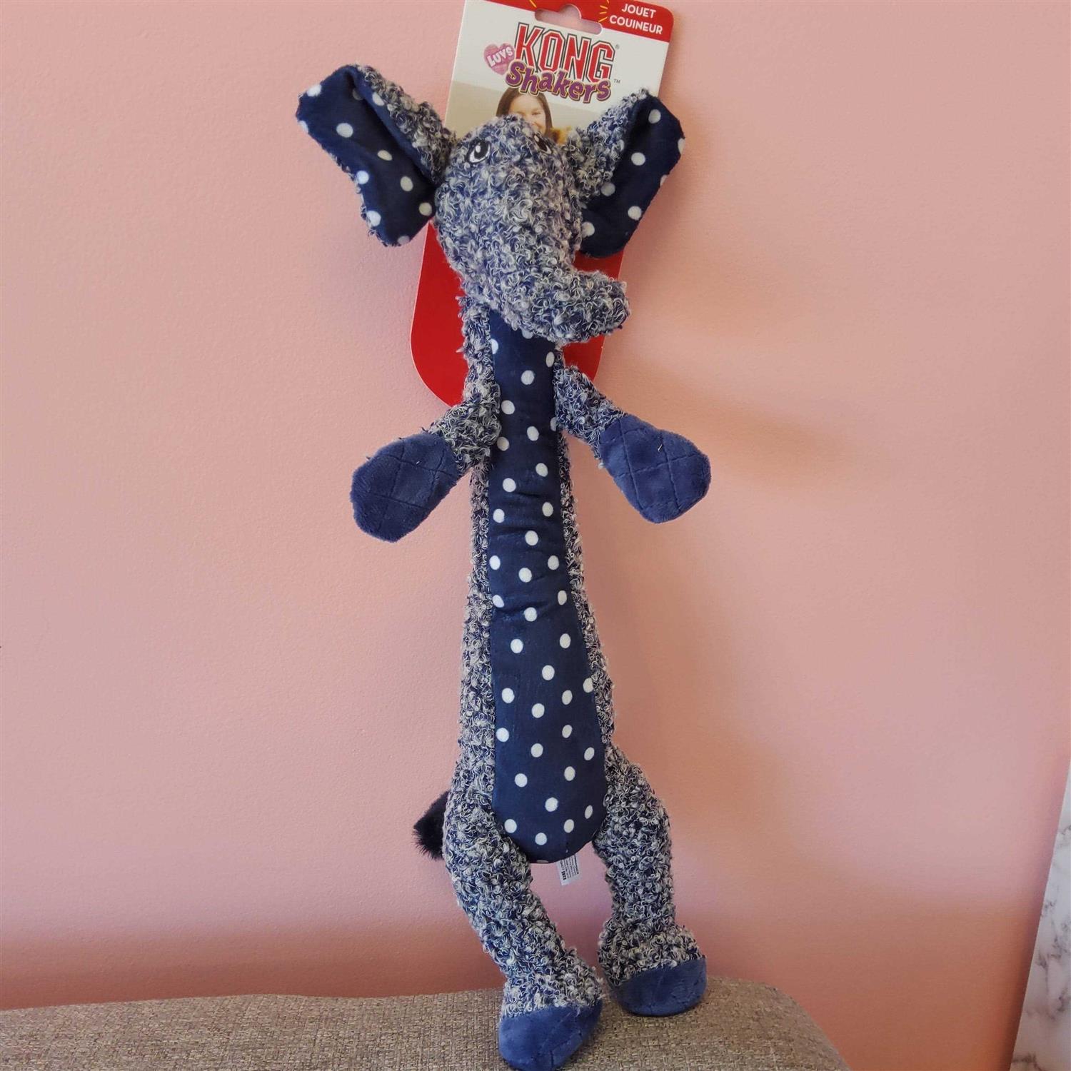 KONG Shakers Luvs Elephant Dog Toy - Healthber