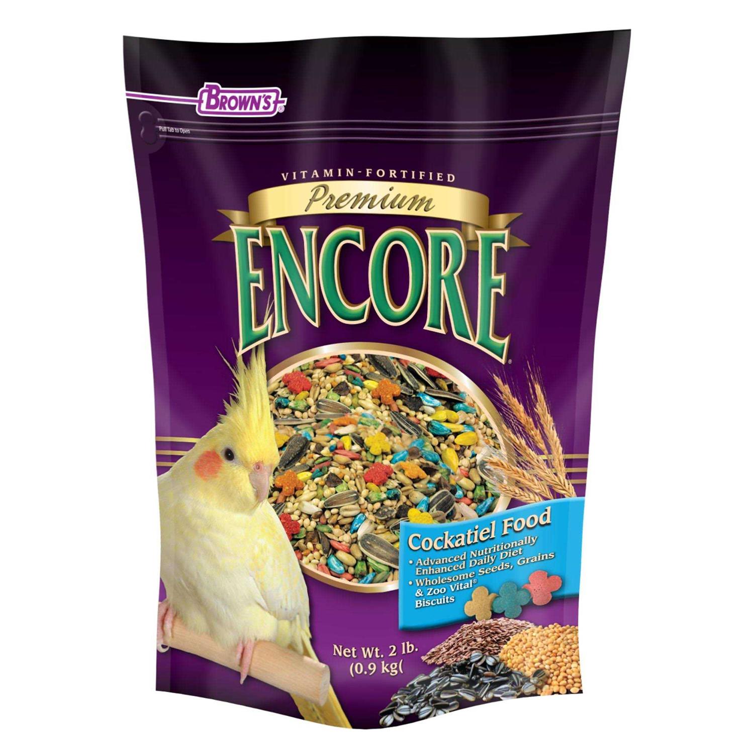 Brown’s Encore Premium Cockatiel Food - Healthber