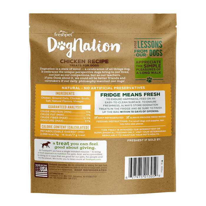 Freshpet Dognation Chicken Dog Treats - Healthber