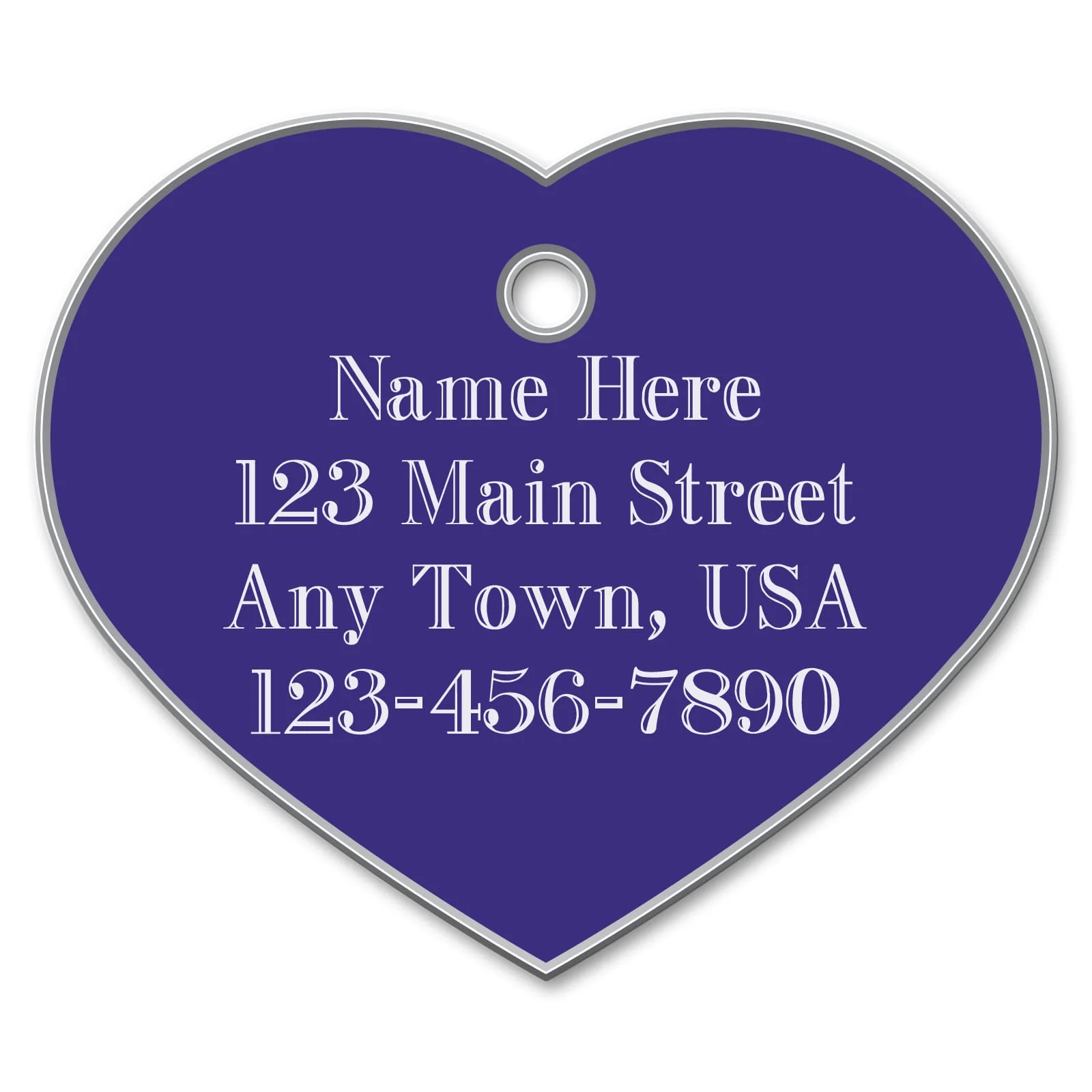 Large Heart Shaped Custom Personalized Dog Tags - Healthber