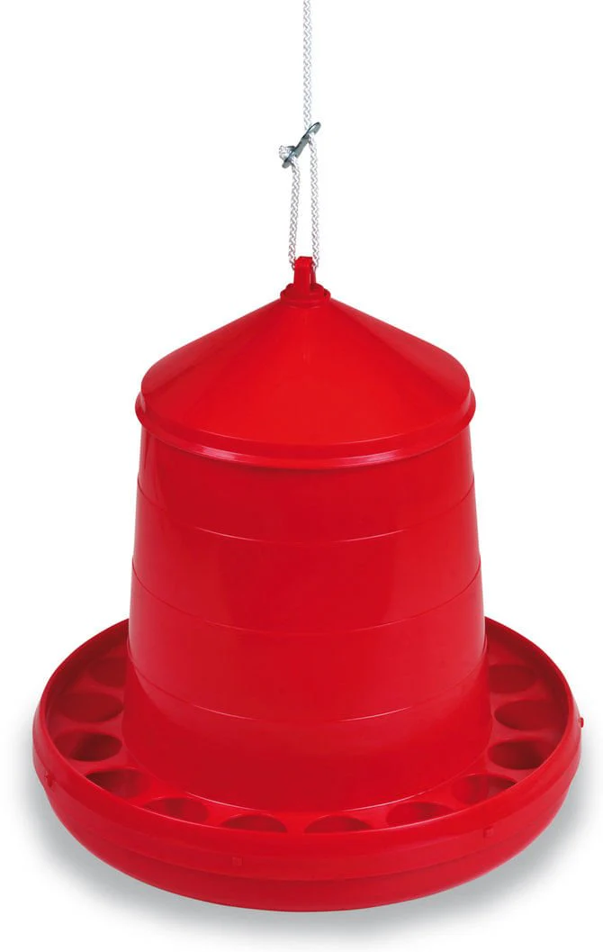 Plastic Hanging Poultry Feeder, 17 lb - Healthber