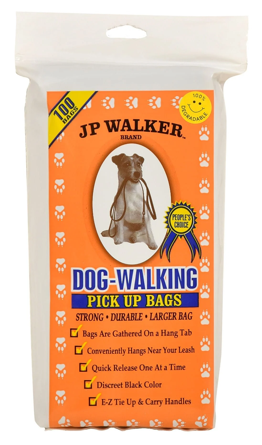 JP Walker Dog-Walking Pick Up Bags, 100 ct - Healthber
