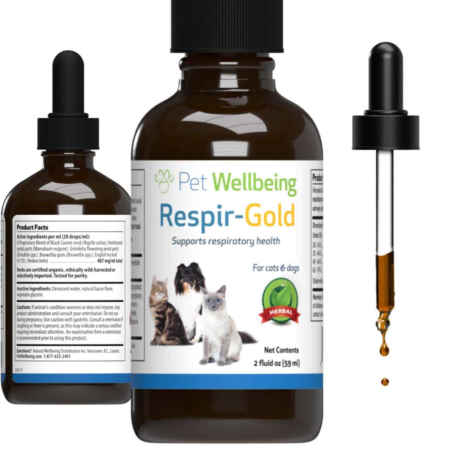 Pet Wellbeing Respir-Gold for Easy Breathing in Cats - Healthber