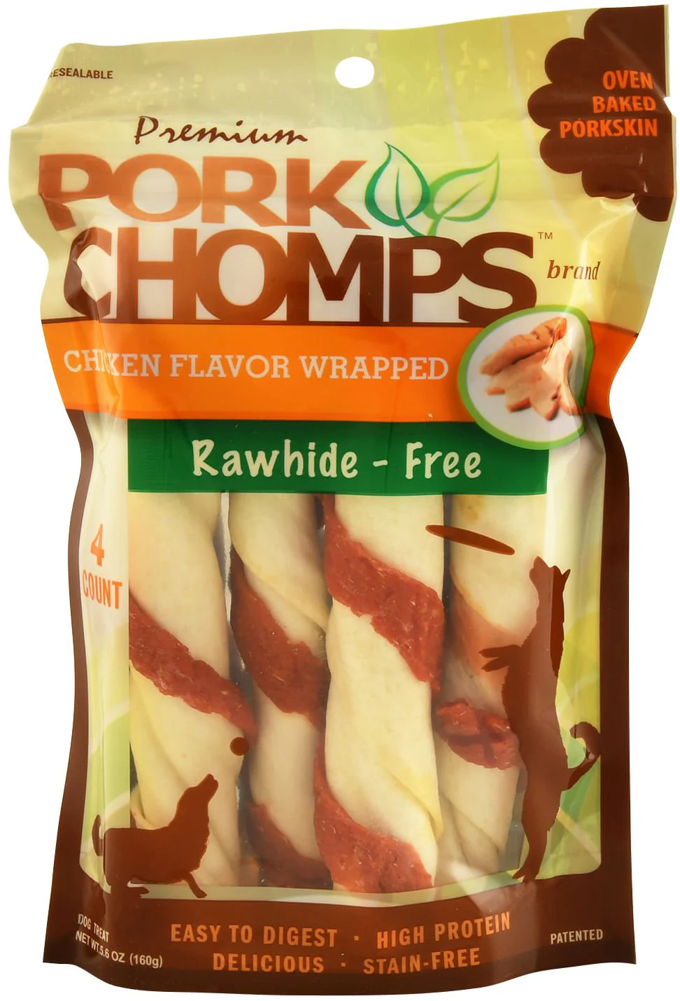 Pork Chomps Twists, Roasted Chicken - Healthber