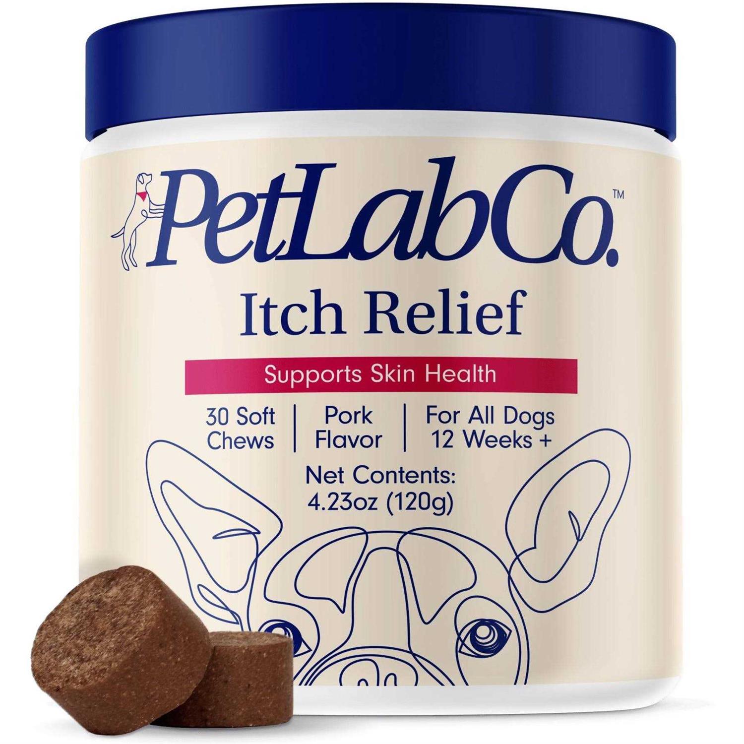 PetLab Co. Itch Relief Chews For Dry, Occasionally Itchy Skin and Coats - Healthber