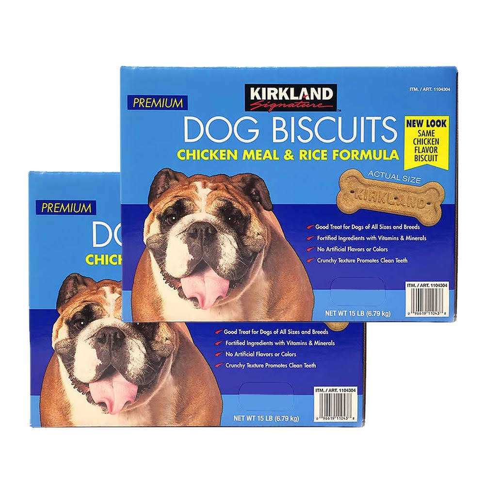 Kirkland Signature Chicken Meal & Rice Formula Dog Biscuits - Healthber