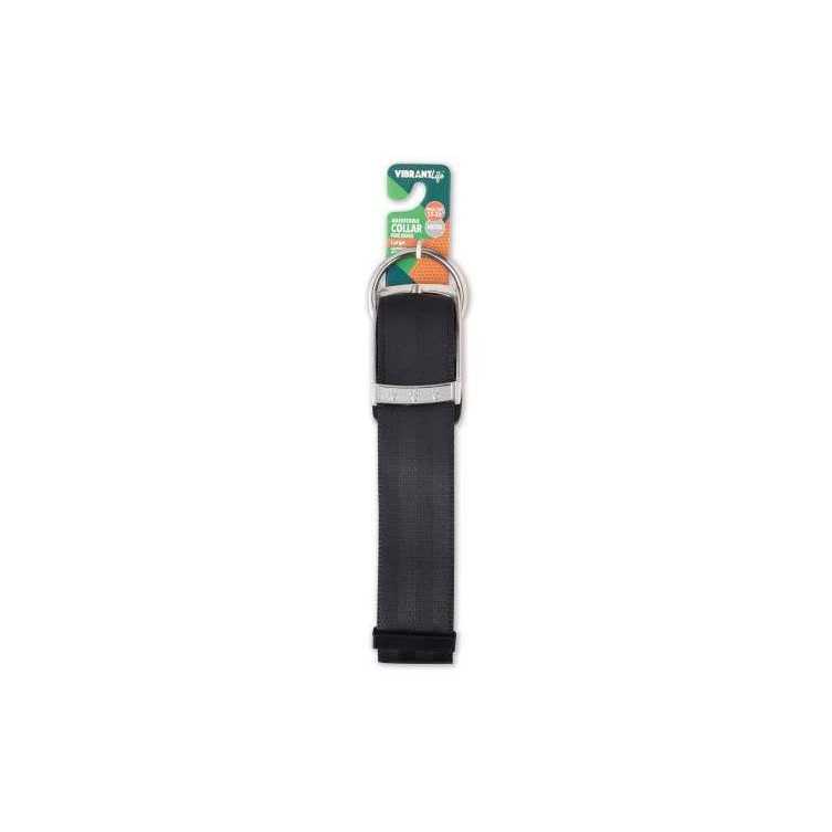 Vibrant Life Solid Dog Collar with Metal Buckle - Healthber