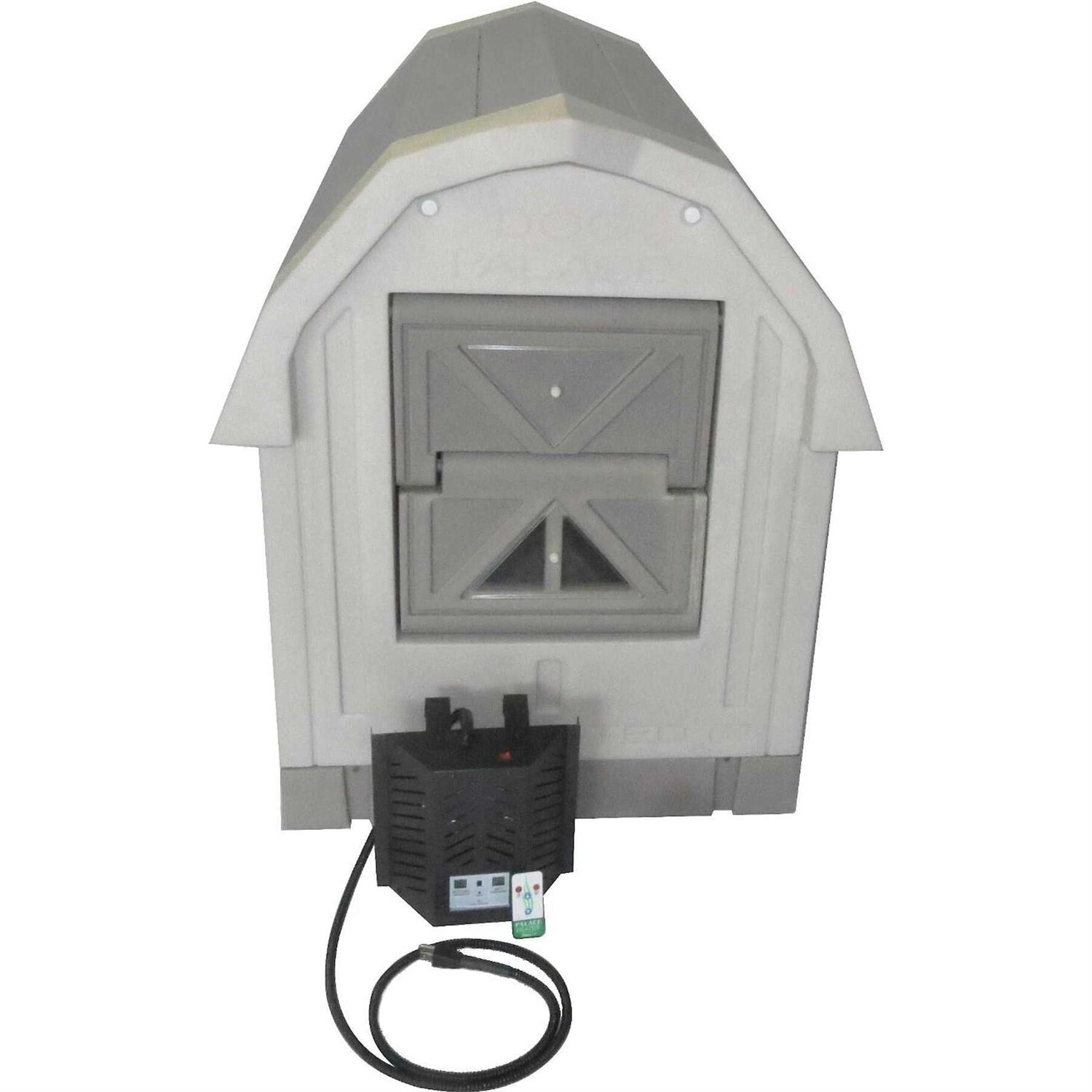 Dog Palace Insulated Dog House with Central Heater - Healthber