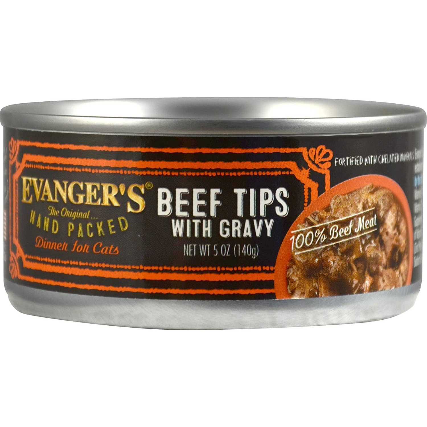 Evangers Beef Tips with Gravy Canned Cat Food - Healthber