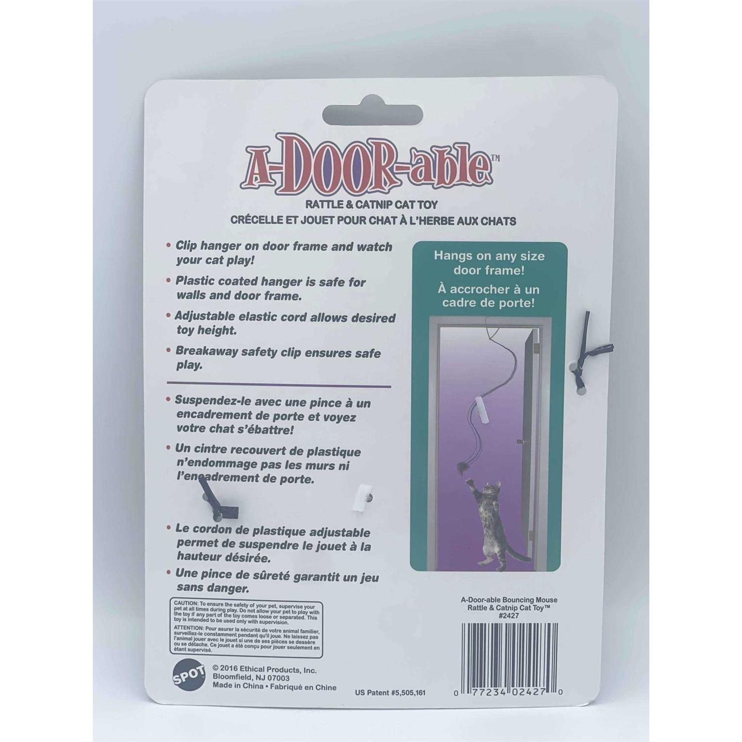 Spot A-Door-Able Bouncing Mouse Cat Toy - Healthber