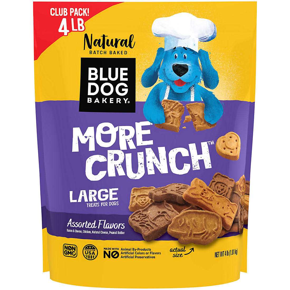 Blue Dog Bakery More Crunch Assorted Flavors Dog Treats - Healthber