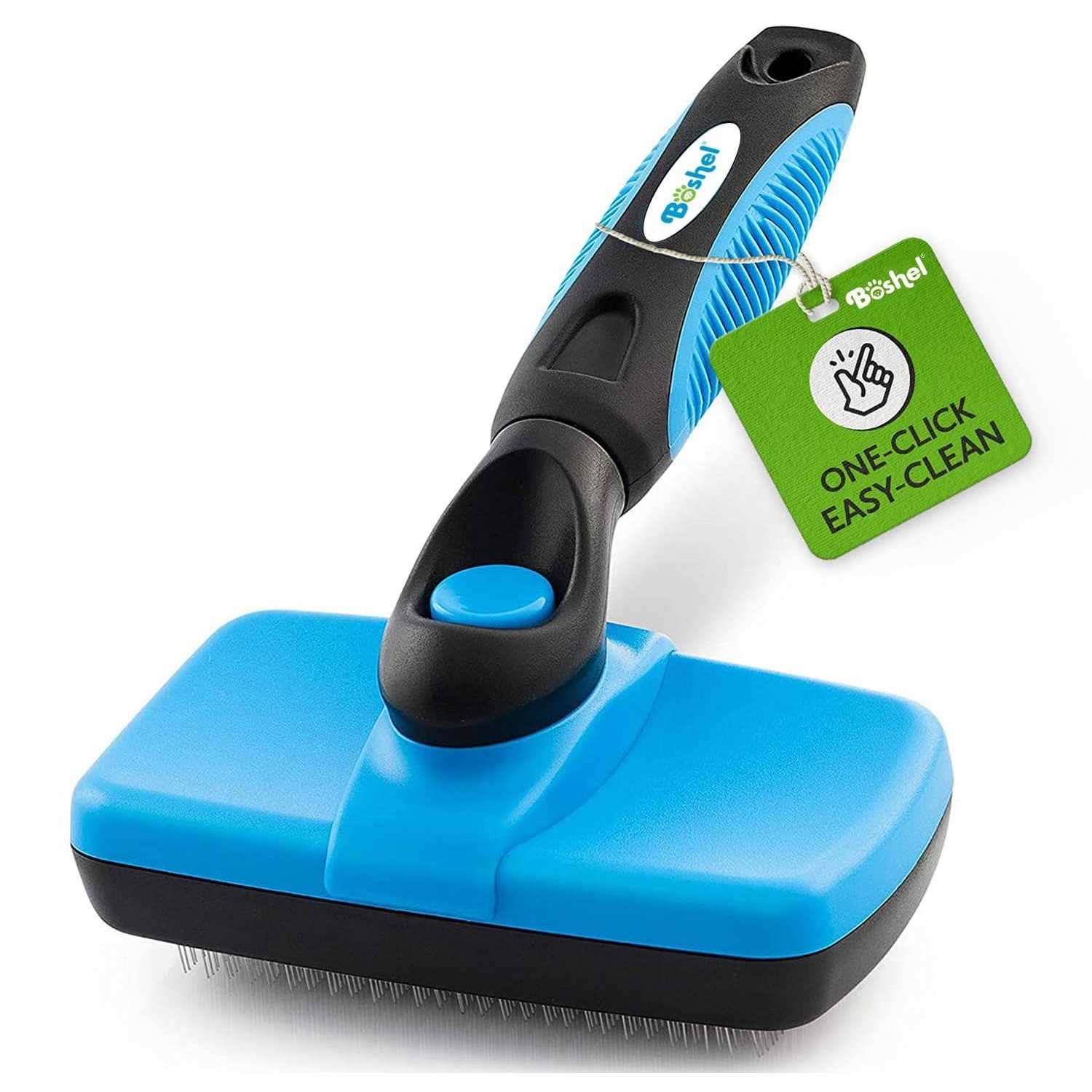 Boshel Dog Slicker Brush Self Cleaning Brush Cat & petslicker Brush for Detangling Hair - Healthber
