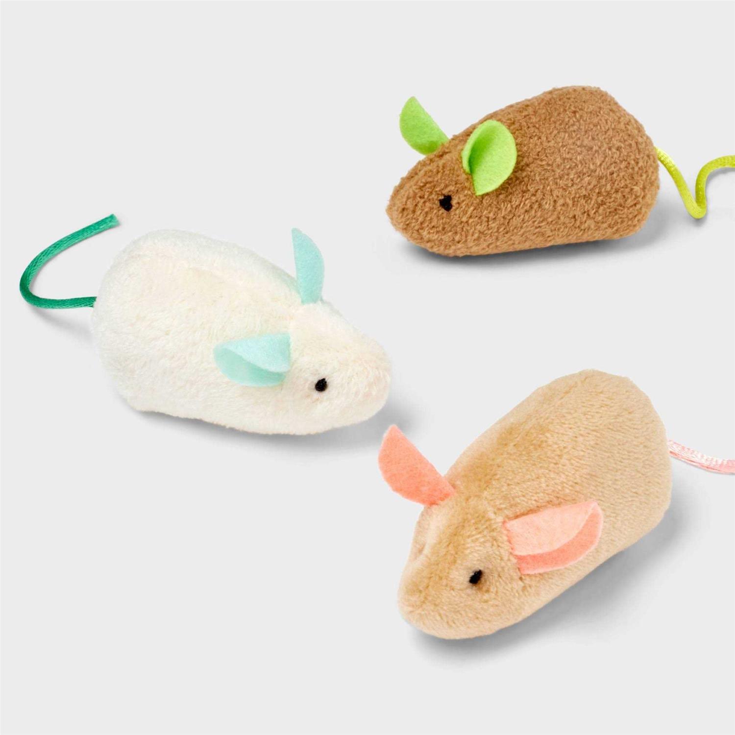 Boots & Barkley Mouse Cat Toy Set - Healthber