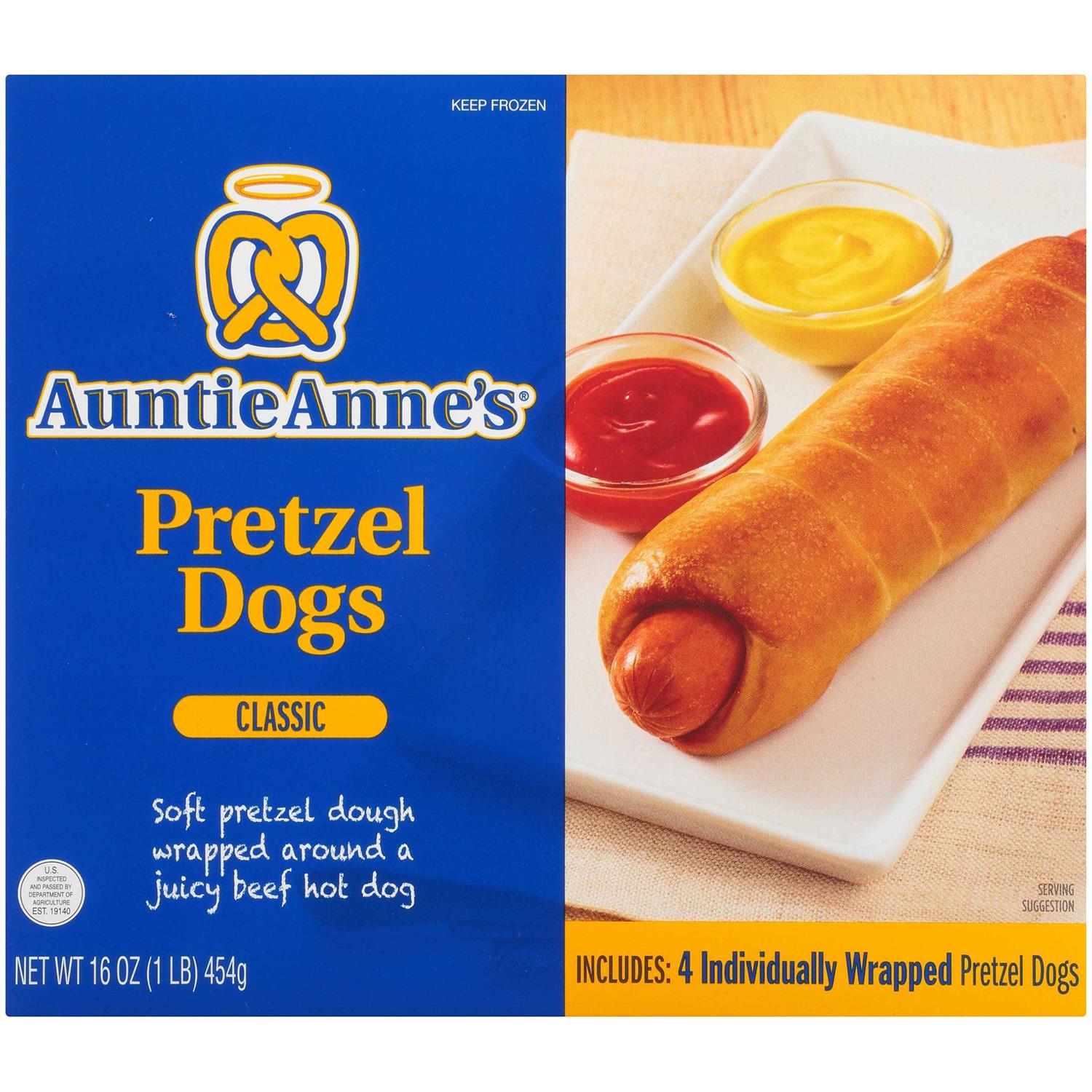 Auntie Anne’s All Beef Classic Pretzel Dogs - Healthber