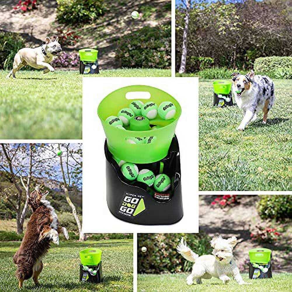 GoDogGo Fetch Machine Dog Ball Launcher & Automatic Ball Launcher for Dogs - Healthber