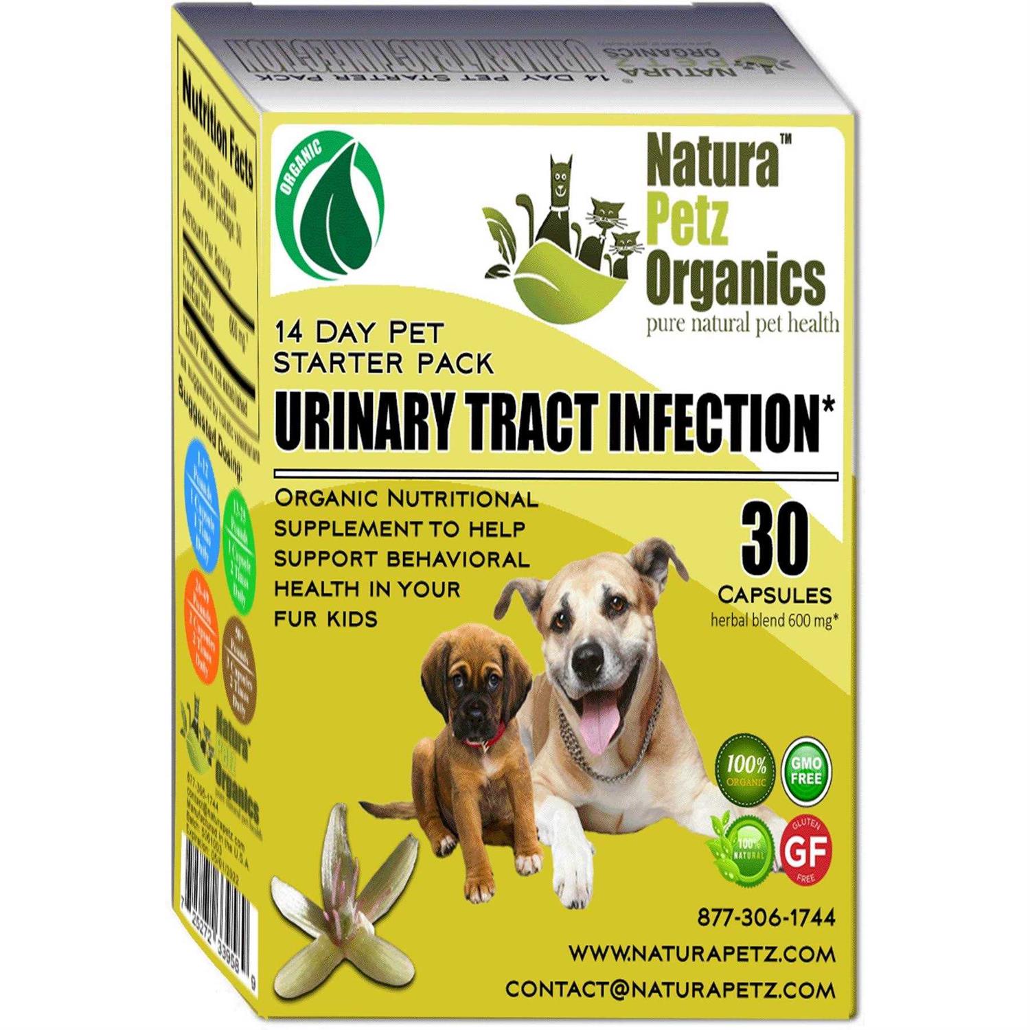 Natura Petz Organics Starter Pack Homeopathic Medicine for Urinary Tract Infections UTI for Dogs - Healthber