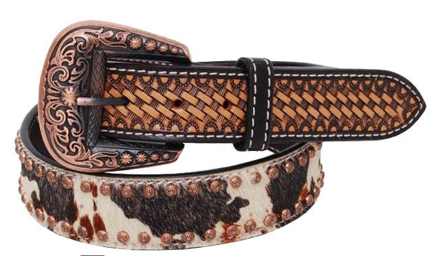 Rafter T Peppered Hide Ladies' Belt - Healthber