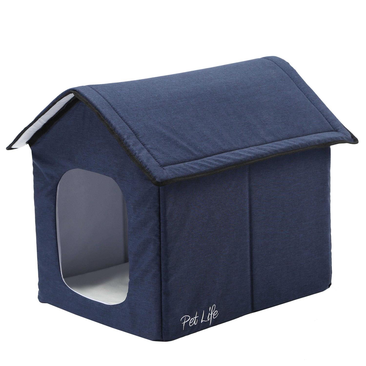 Pet Life Hush Puppy Electronic Heating and Cooling Smart Collapsible Pet House - Healthber