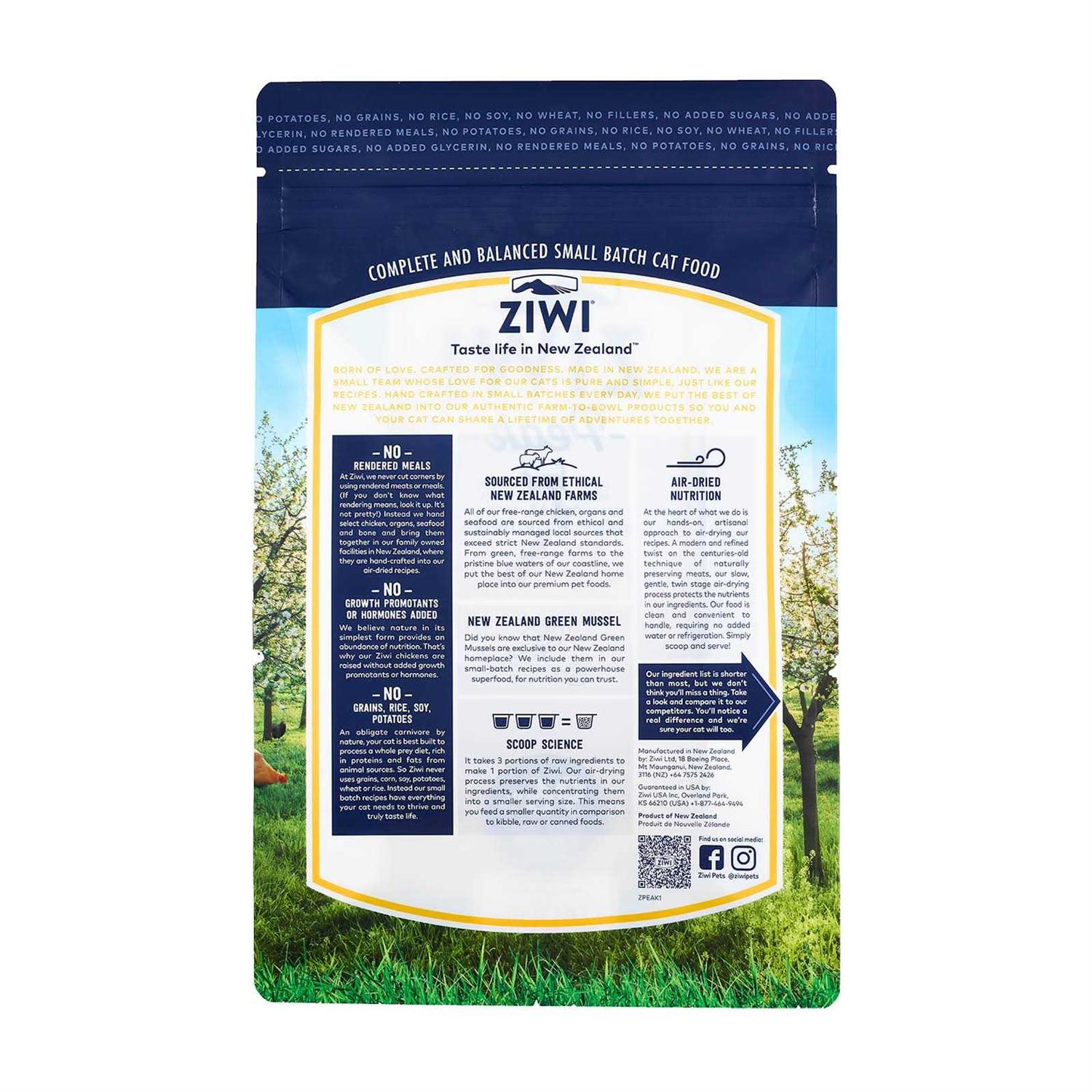 Ziwi Peak Air-Dried Cat Food Chicken - Healthber