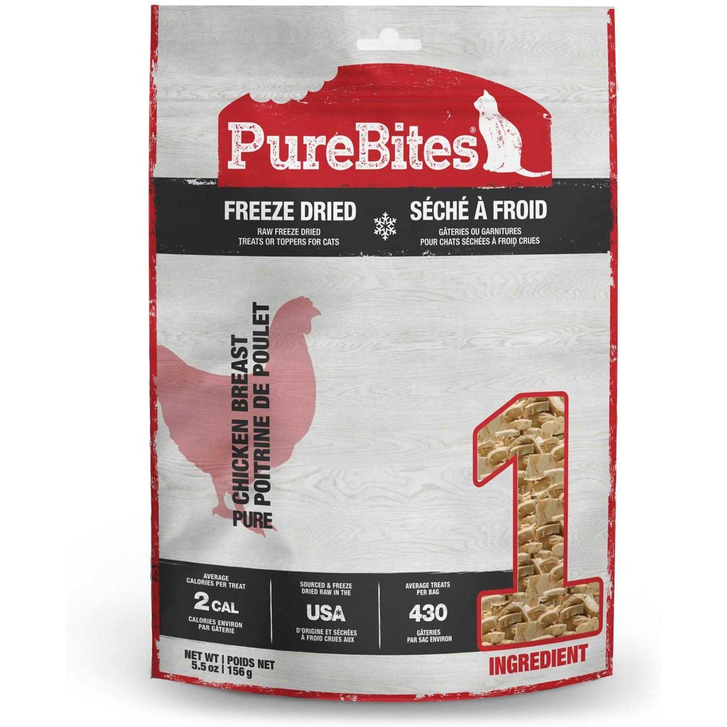 PureBites Freeze Dried Chicken Breast Cat Treats - Healthber