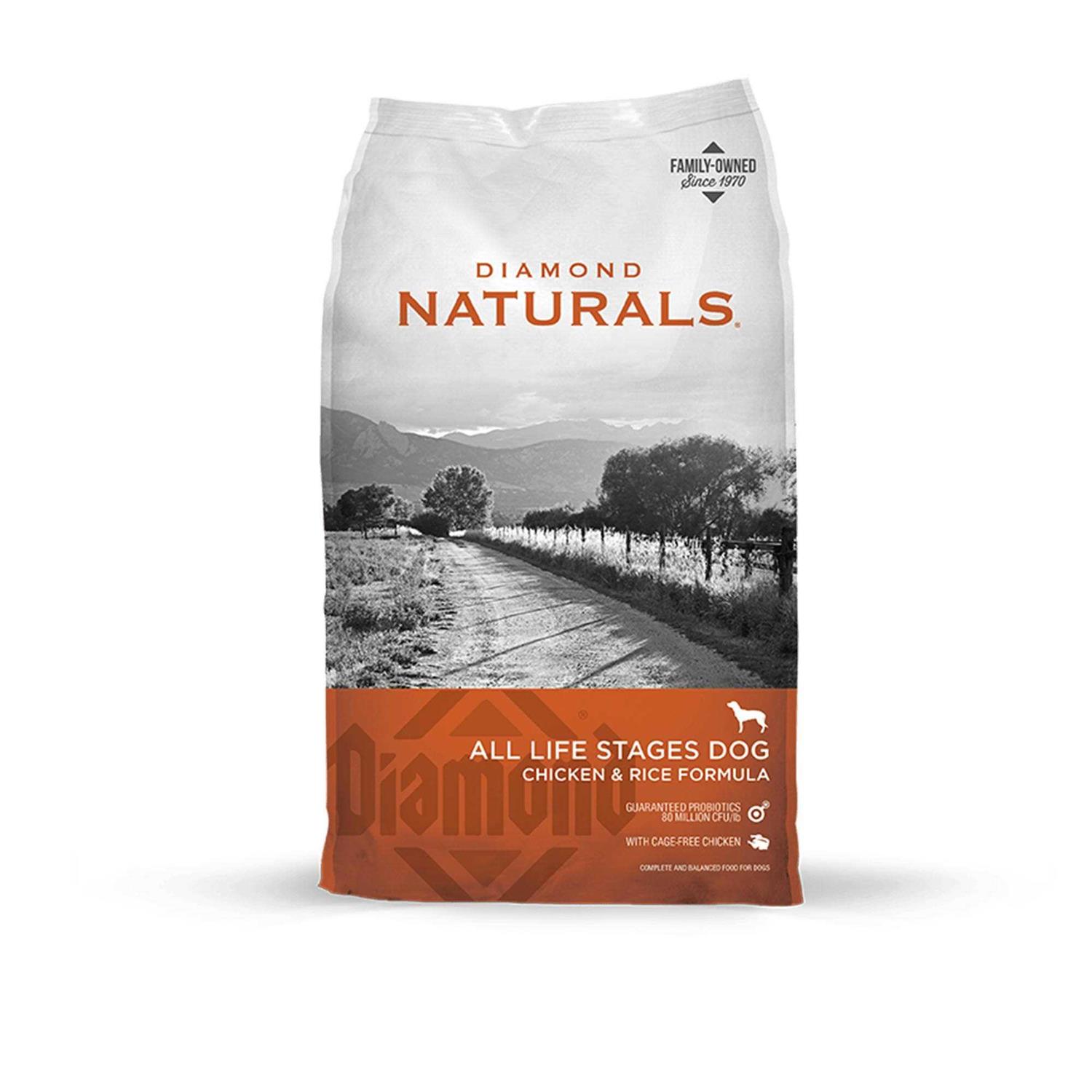 Diamond Dog Food Naturals Chicken & Rice - Healthber
