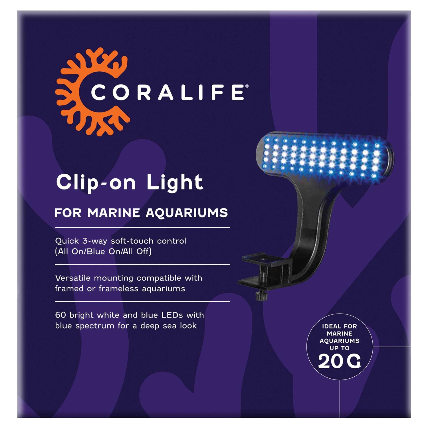 Coralife LED Marine Aquarium Clip On Light - Healthber