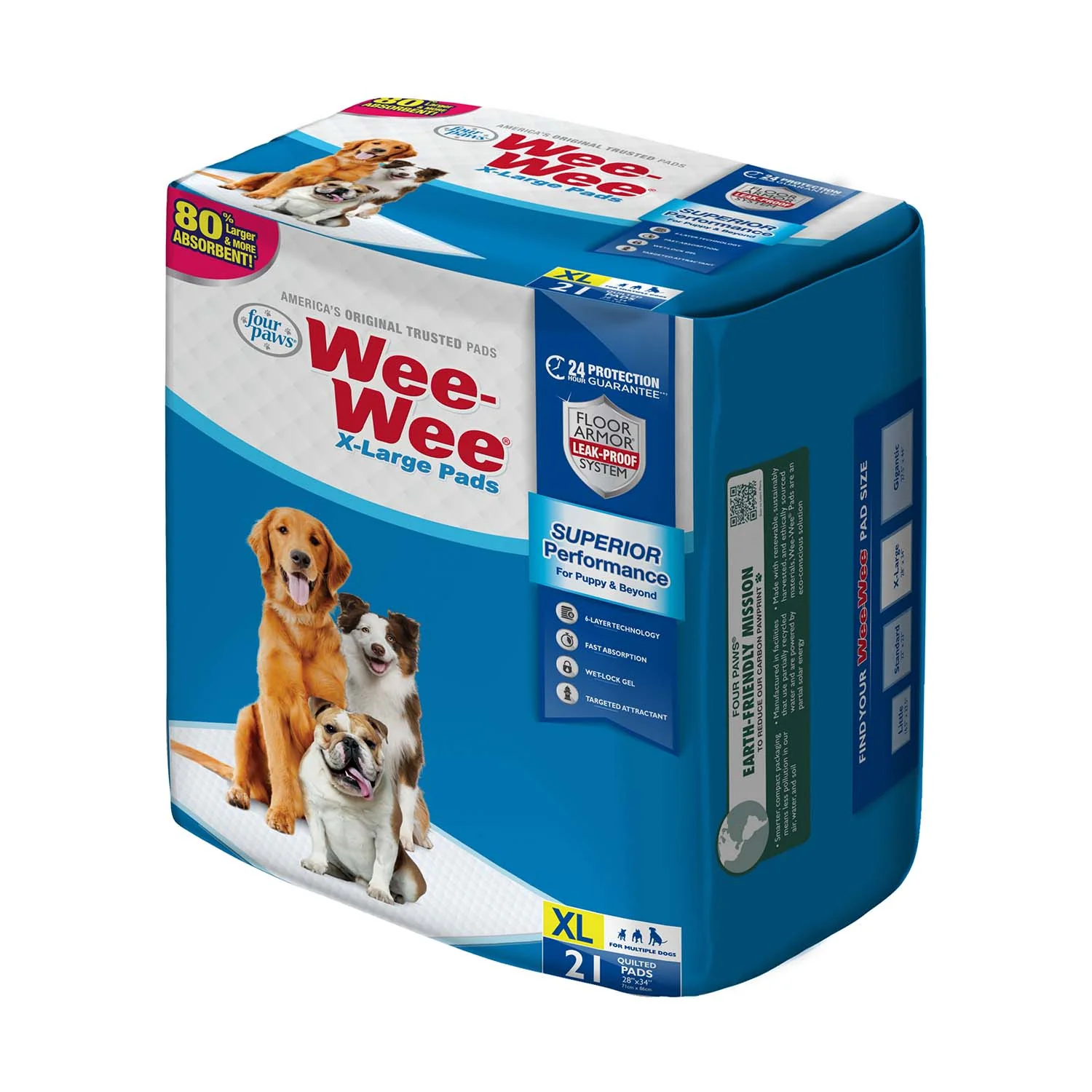 Wee-Wee Superior Performance X-Large Dog Pee Pads - Healthber