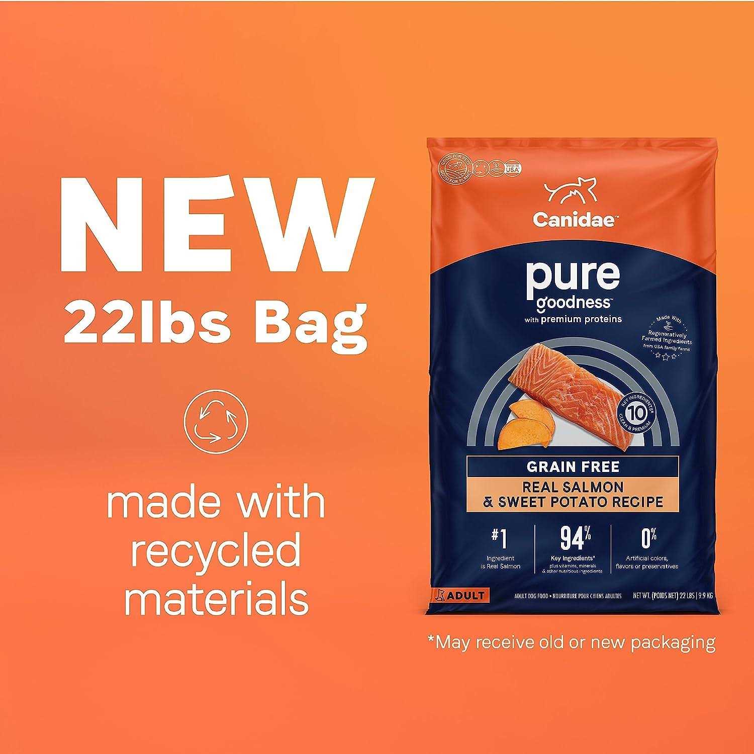 Canidae Pure Grain Free Salmon & Sweet Potato Adult Dry Dog Food - Healthber