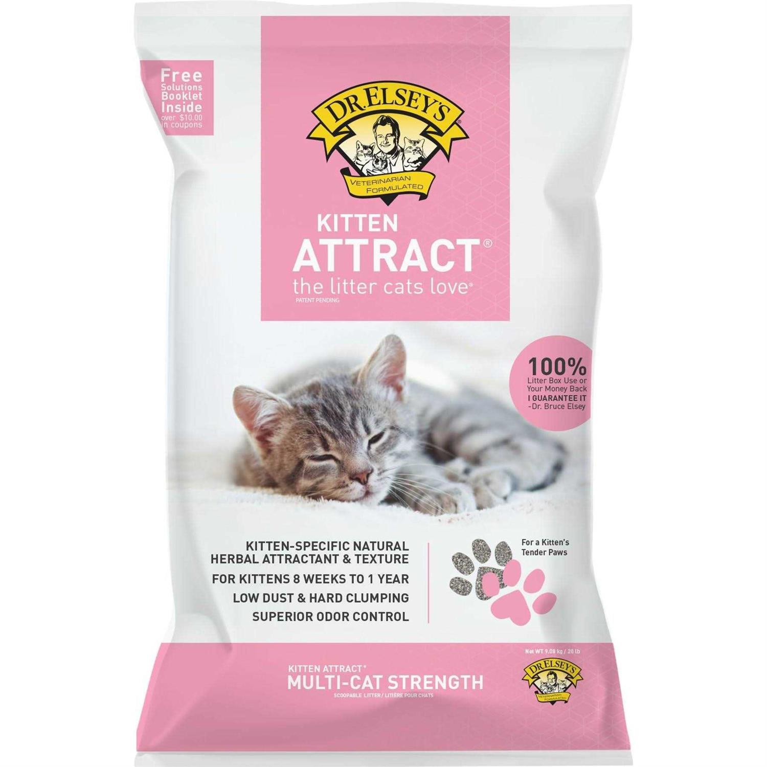 Dr. Elsey’s Kitten Attract Clumping Clay Cat Litter - Healthber