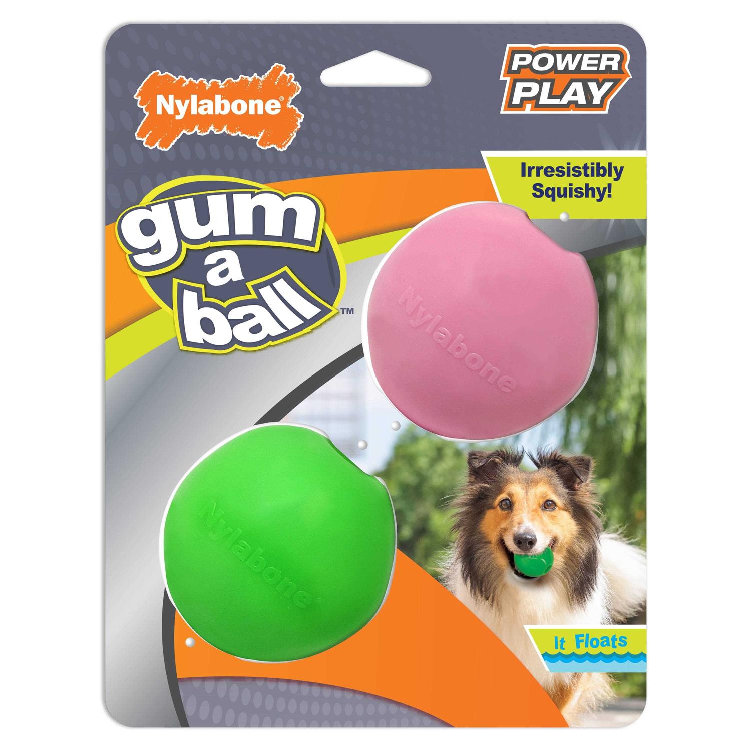 Nylabone Power Play Gum-a-Ball Toy for Dogs - Healthber