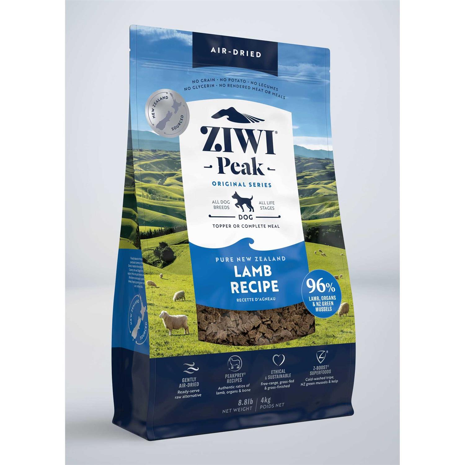 Ziwi Peak Mackerel Lamb Air-Dried Dog Food - Healthber