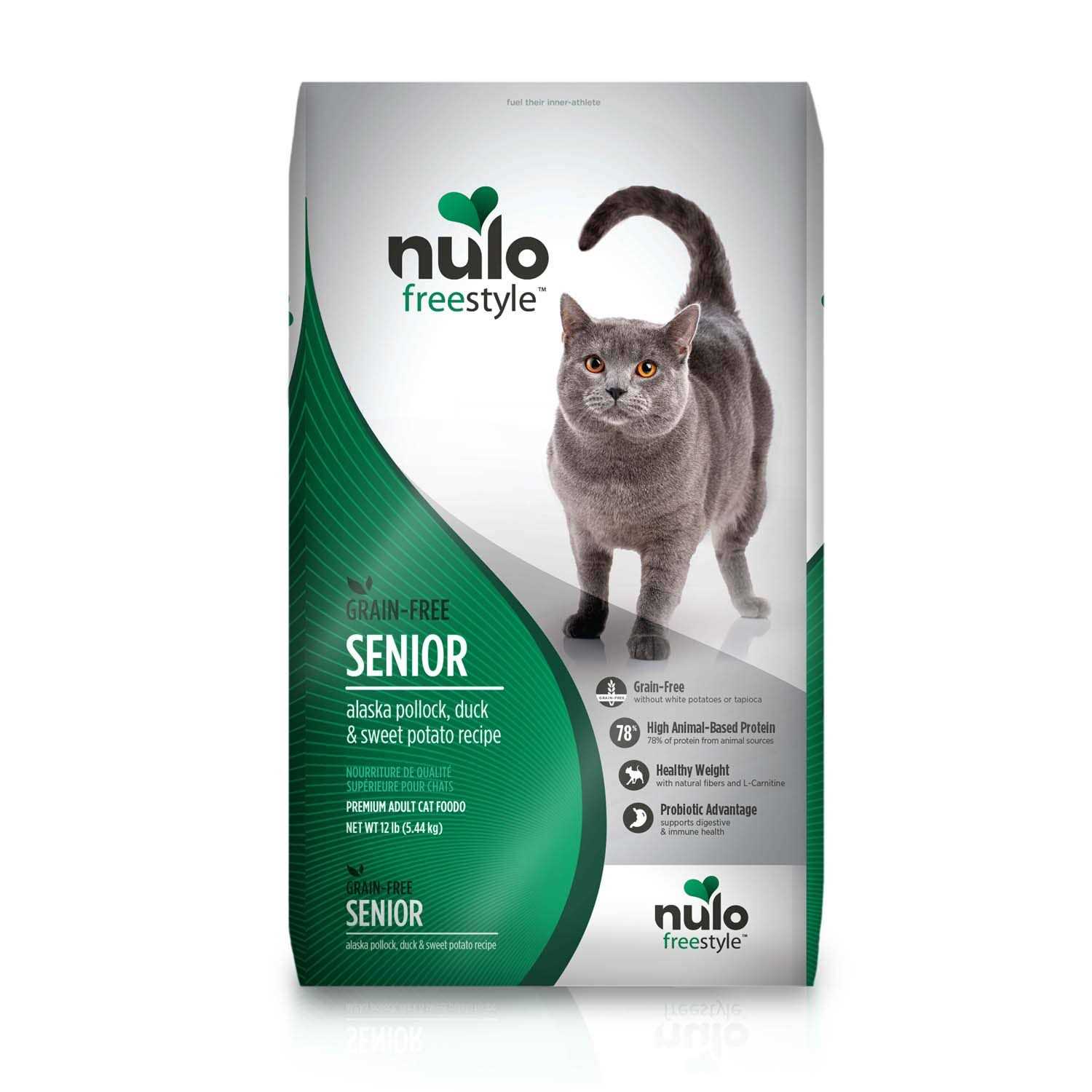 Nulo Freestyle Senior Dry Cat Food Alaska Pollock - Healthber