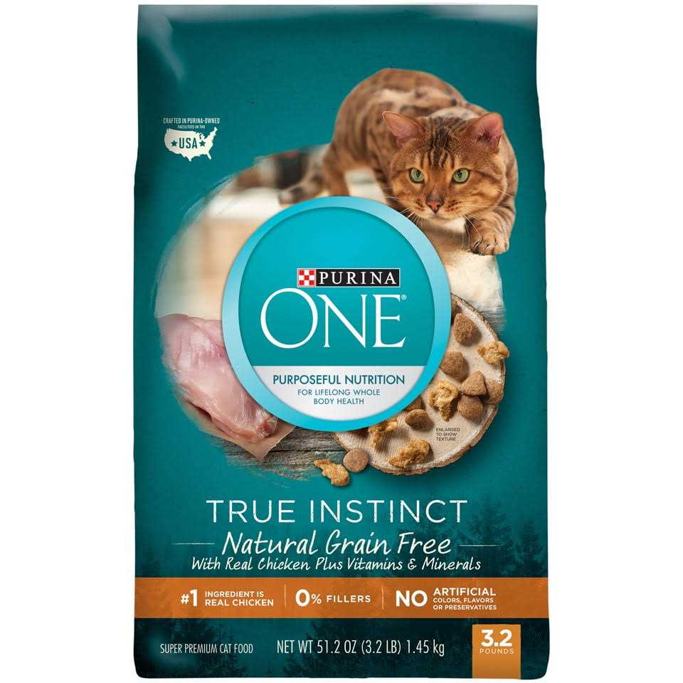 Purina ONE Natural High Protein Grain Free Dry Cat Food - Healthber