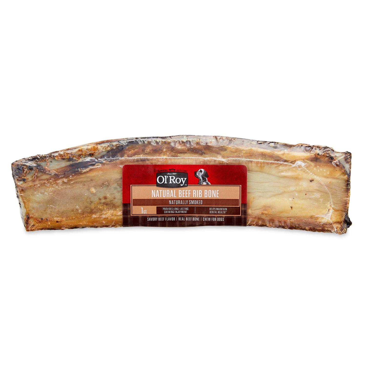Ol’ Roy Natural Beef Rib Bone Chew for Dogs - Healthber