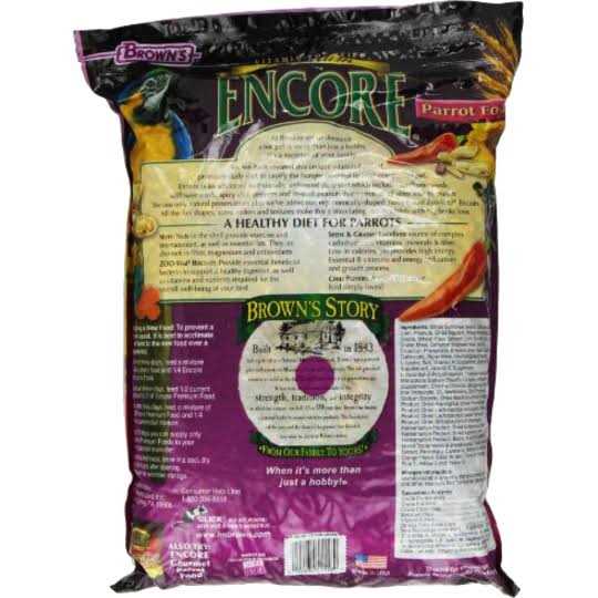 Brown’s Encore Premium Parrot Food - Healthber