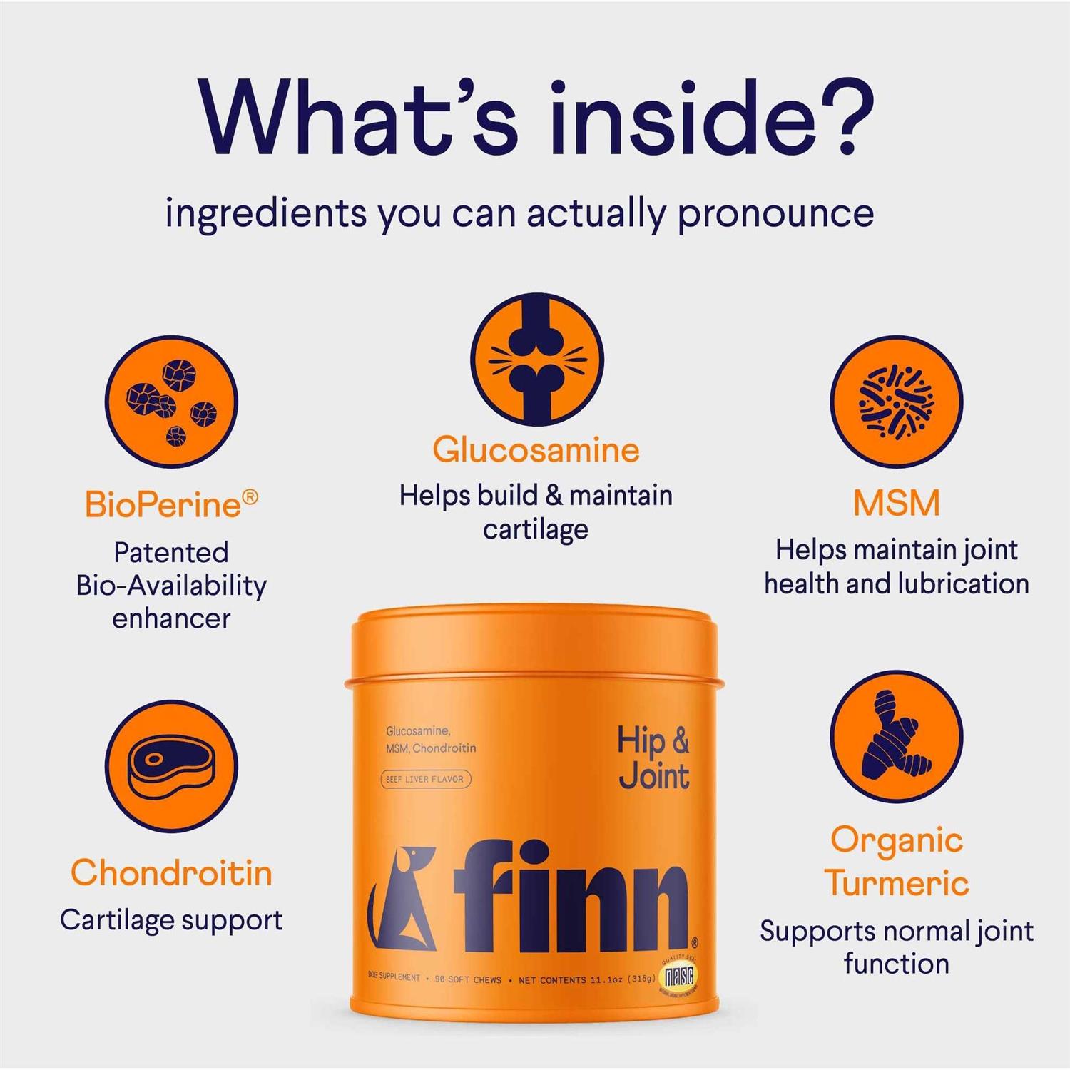 Finn Hip & Joint Supplement for Dogs - Healthber