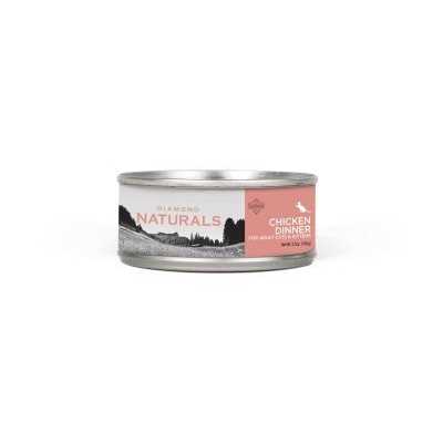 Diamond Naturals Chicken Dinner Adult & Kitten Canned Cat Food, 5.5-oz, case of 24 - Healthber