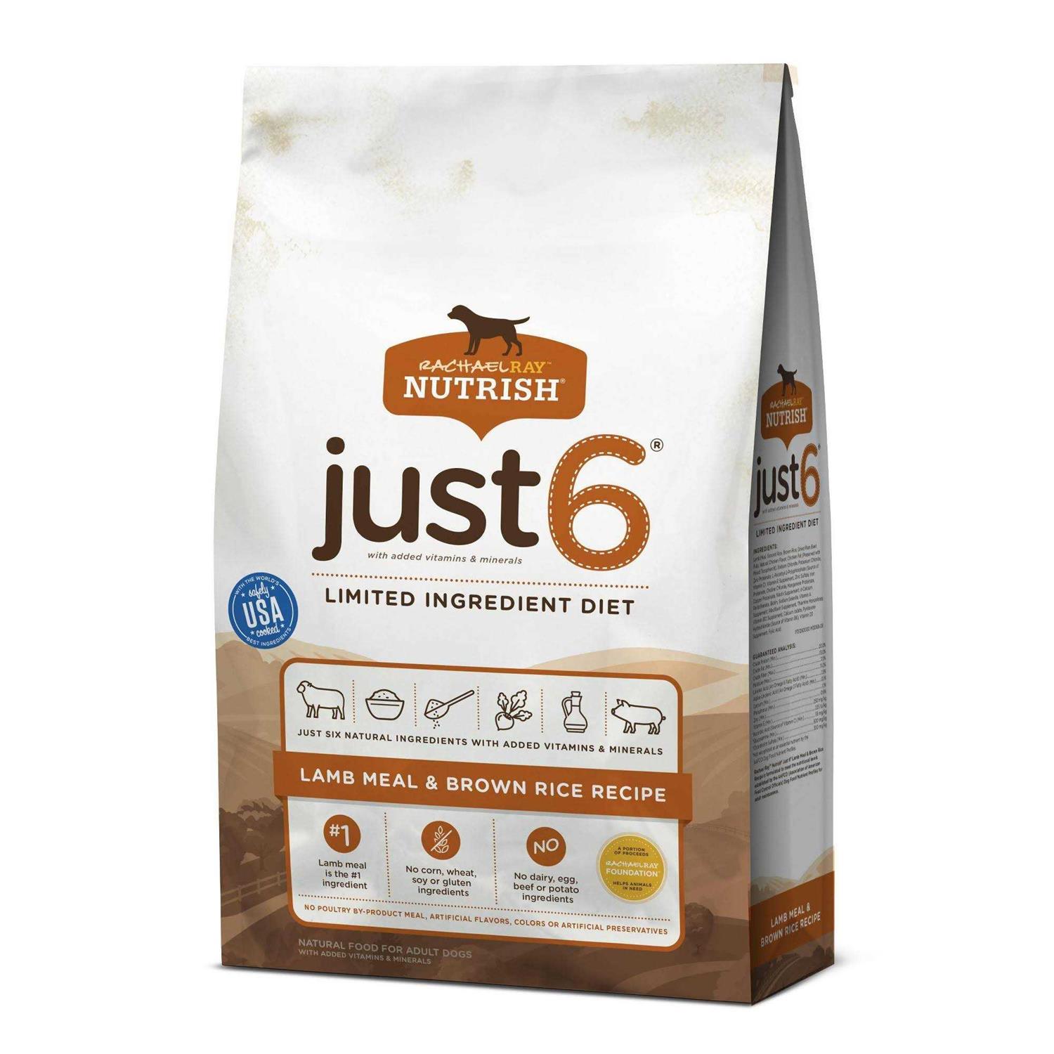 Rachael Ray Nutrish Lamb Meal & Brown Rice Recipe Dry Dog Food - Healthber