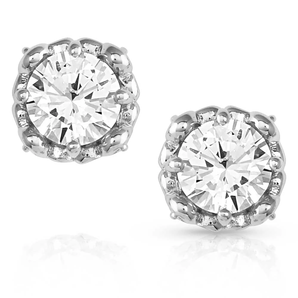 On the Edge Crystal Post Earrings - Healthber