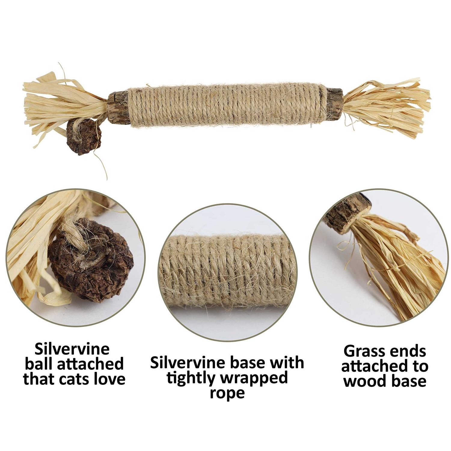 HUPA Catnip Silvervine Sticks Designed to Clean Your Cats’ Teeth, Calm Their Anxiety and Stress, Catnip Chew Toy, Safe for All Ages and Breeds - Healthber