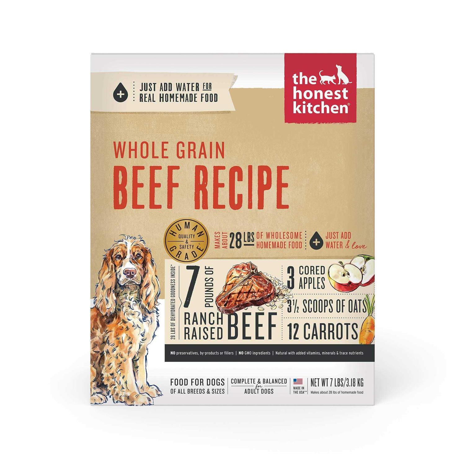 The Honest Kitchen Dehydrated Whole Grain Beef Dog Food - Healthber