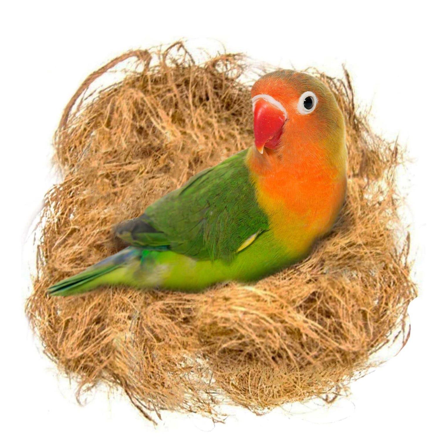 SunGrow Finch Coconut Fiber Loose Bedding Substrate for Birds Nest Cages - Healthber