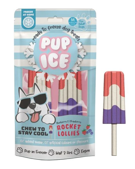 Pup Ice Rocket Lollies, 2pk - Healthber